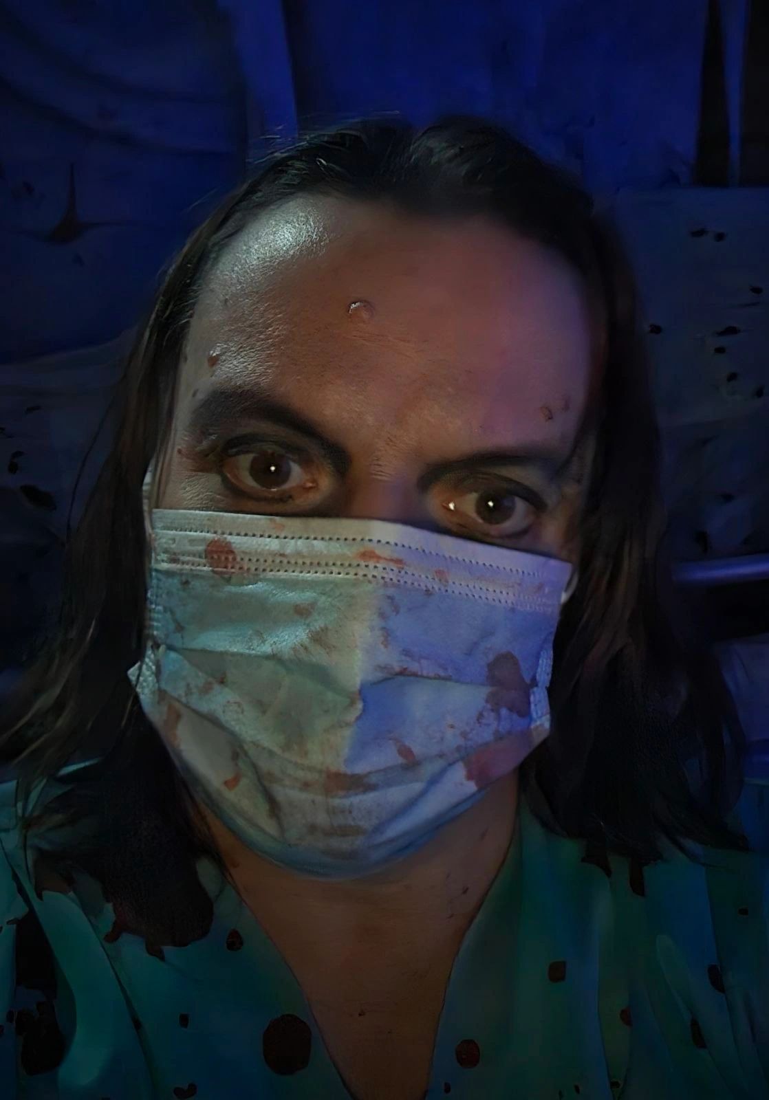 Horror mask close-up